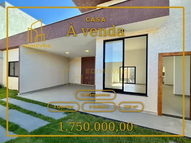 Casa de Alto Padrão em Manguinhos - Perfeita para Receber