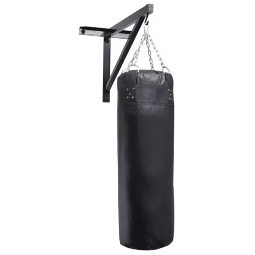 Saco de pancada com suporte de parede