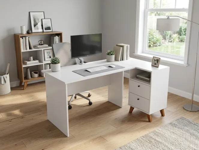 Mesa de escritório em L