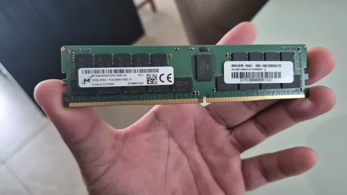 Memoria ddr4 ecc 32GB Micron 2666Mhz