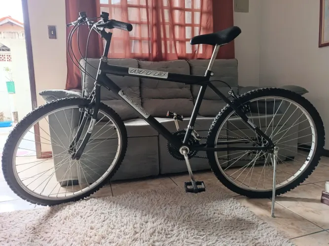 Bicicleta Sport Motambike Mega Bike MTB Alumínio Original Aro 26 Com 21 Marchas Top