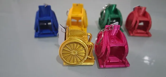 Chaveiro de Cadeira de Roda, diversas cores