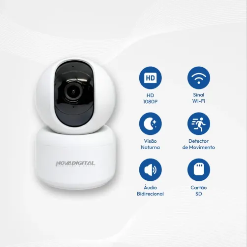 Kit 5 câmeras de segurança sensor visão noturna