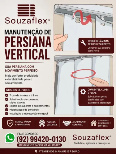 Persiana vertical ( Manutenção de Persianas Manaus )