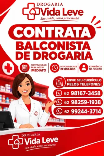 CONTRATA BALCONISTA DE DROGARIA