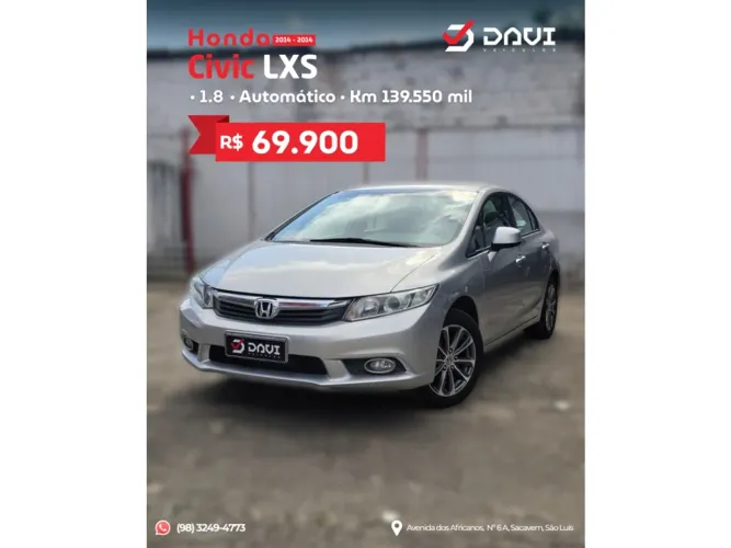 Honda Civic Sedan LXS 1.8/1.8 Flex 16V Aut. 4P 2014