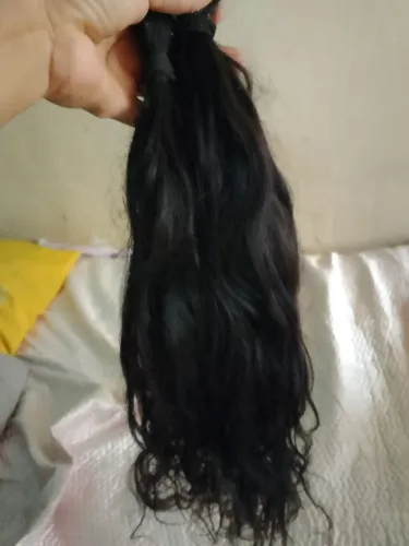 Cabelo humano liso ondulado