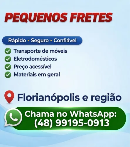 Frete acessível e rápido 
