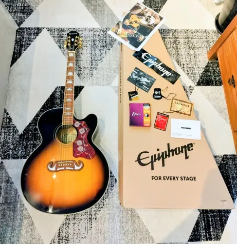 Violão Epiphone J-200 Studio VS - Superior ao EJ-200!
