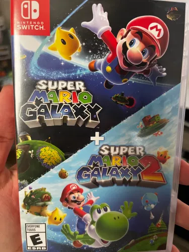 Mario Galaxy 1 + 2 Nintendo Switch mídia física