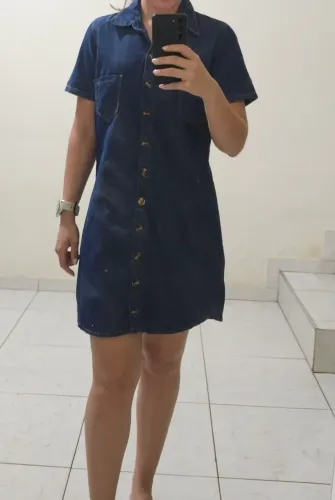 Vestido Jeans Soltinho