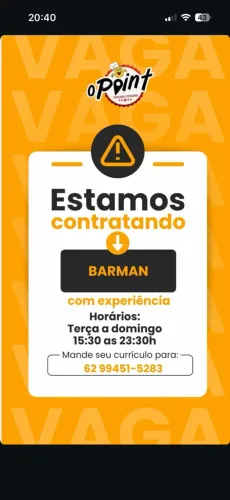 Contrata-se barman com experiência