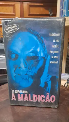 Fita vhs filme A Maldição - de Stephen King