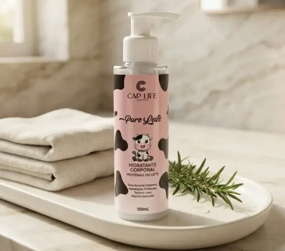 Hidratante Corporal Puro Leite Cap Life 150ml - Novo