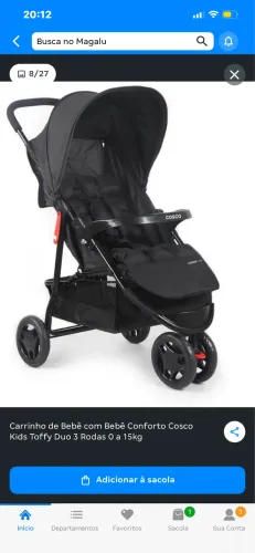 Carinho com bebê conforto