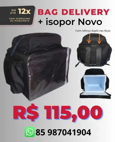 Bag Preta 45L para Entregas