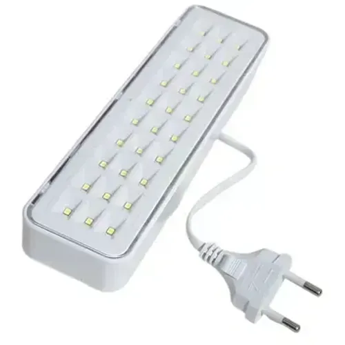 Luminária de emergência Elgin 30 LED com bateria recarregável 6Hs 2W 100V/240V Bivolt bran