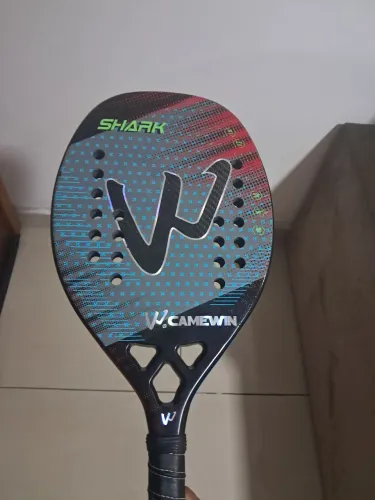 Raquete de Beach tênis 3K Shark W.Camewin