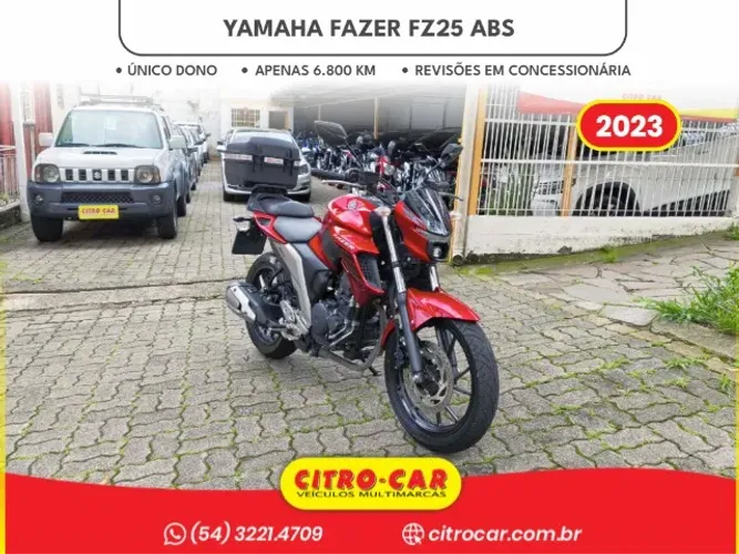 Yamaha FZ25 Fazer ABS 2023 Apenas 6.800 km
