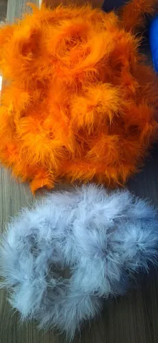 13 echarpe de plumas (marabu) várias cores