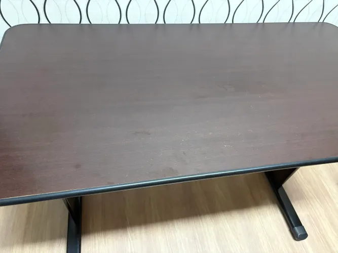 Mesa Secretária cor tabaco preto