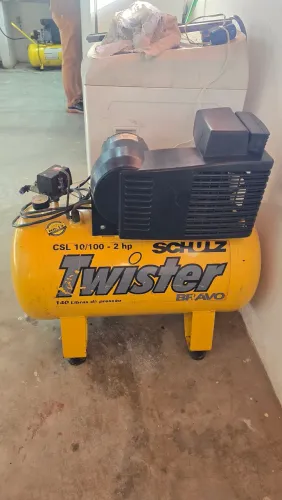 Compressor Schulz Twister Bravo 100L 2HP 140 PSI - R$ 3.500