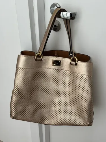 Bolsa Luz da Luz dourada grande 