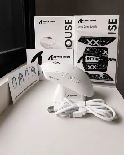 Attack Shark X11 Branco - Sem Fio