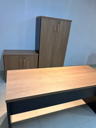 MESA COM ARMARIOS DE ESCRITORIO LOJA IKONOFFICE 