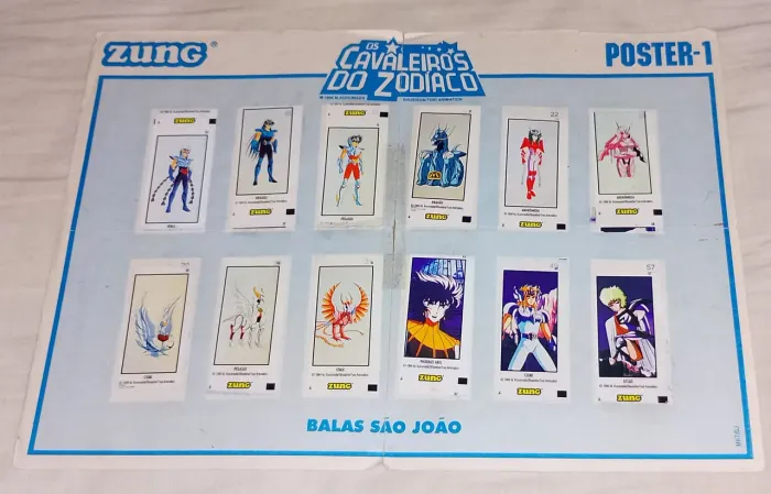 Álbum poster 1 cavaleiros do zodíaco zung