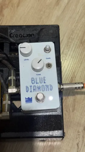Pedal guitarra drive blue diamond white version king pedals