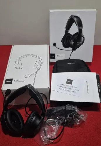 Fone Aeronautico Bose A30 Com Bluetooth E Abafador De Som