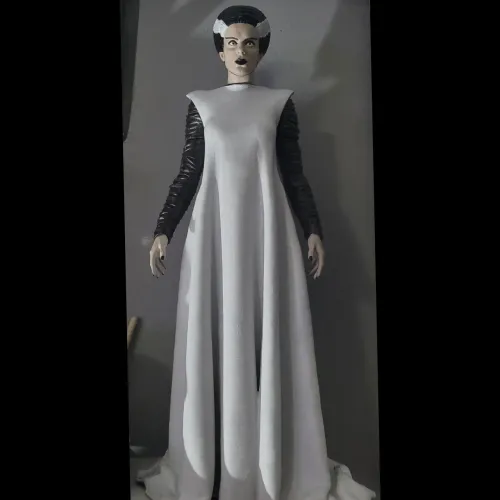 Action figure 1/4 noiva de Frankenstein 45cm filme terror universal monsters estatua 3D