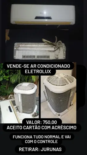 Vende-se ar condicionado eletrolux 