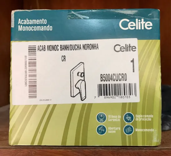 Acabamento monocomando para ducha