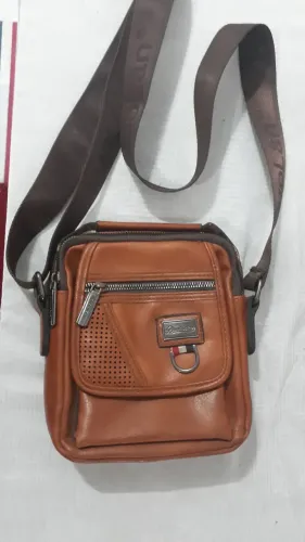 Bolsa masculina couro