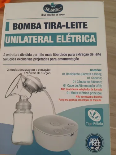 Bomba tira-leite. O coletor de leite materno é uma ferramenta de última geração. 