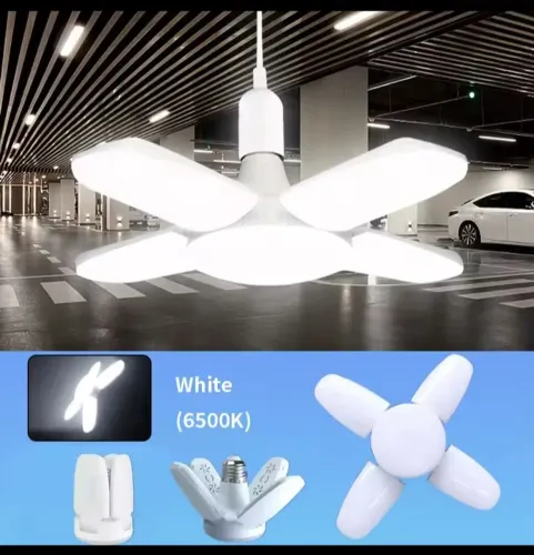 Luminária De Teto Dobrável Lâmpada De Pétalas 6000K 28w Para Quarto / Sala De