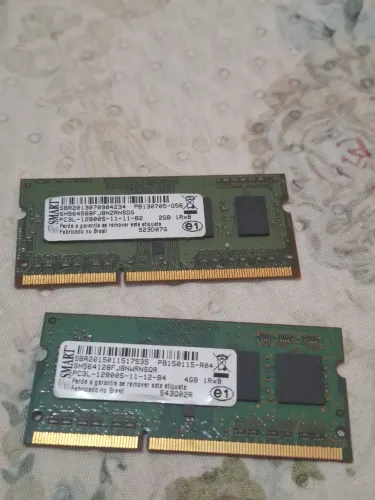Memória ram 6gb (DDR3) notebook