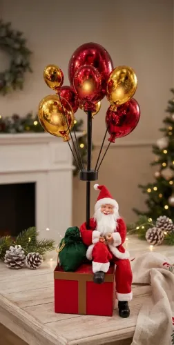 Papai noel com baloes