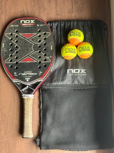 Raquete Beach Tennis NOX AR10 ? 340g | Antomi Ramos