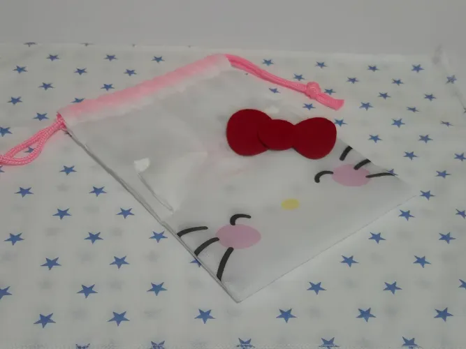 Saco Organizador Hello Kitty Com Cordão