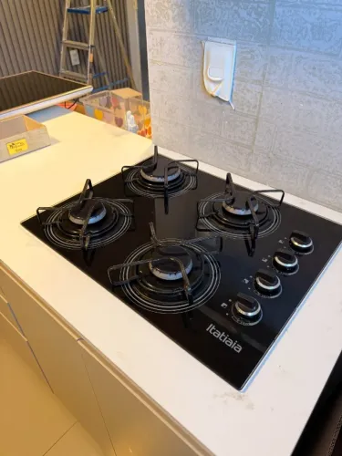 Cooktop Itatiaia 4 Bocas Mesa de Vidro Preto