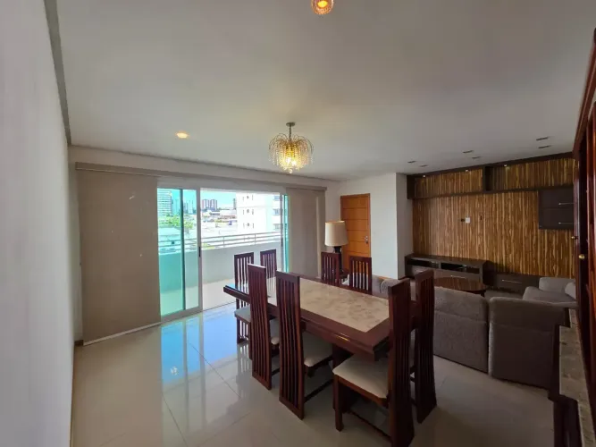 VIEIRALVES | EDIFÍCIO SAINT PIERRE.100% MOBILIADO, 180M²  3 SUÍTES  SALA PARA 2 AMBIENTES 