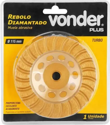 Disco de Desbaste Rebolo (Vonder) 4"