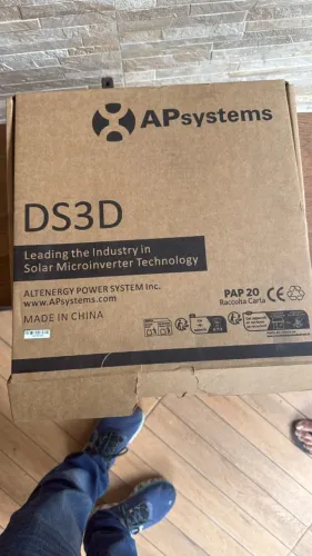 Microinversor APsystems DS3D 2000W + Cabos + NF - 38 Unidades