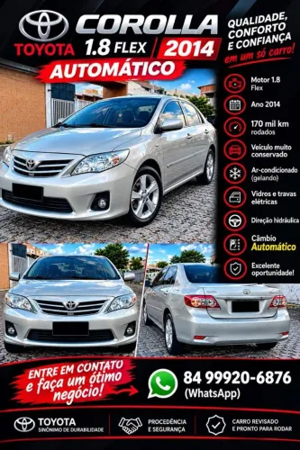 Toyota Corolla GLI 1.8 Flex 16V Aut. 2014
