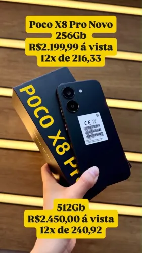 POCO X8 PRO NOVO 256GB!!
