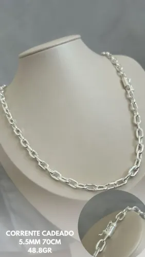 Corrente Boleada Cartier Prata 925 5,5mm 48,8 g