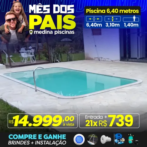 Piscina 6,40 metros
